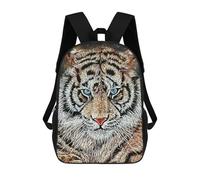 sinyumoney Splatter Tiger Face Mochilas Para Niños 17inch Mochila Escolar Mochila Escolar Impresa En 3D Para Niños De Primaria Y Secundaria