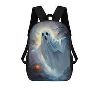 sinyumoney Spooky Ghost Scene Mochila Escolar, Secundaria, Preparatoria, Universidad, Mochila De Viaje Para El Campus, Viajes Al Aire Libre, Deportes 17inch