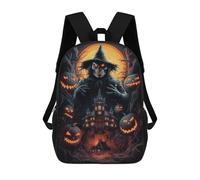 sinyumoney Spooky Halloween Mochila Con Bolsillo Mochilas Impresas En 3D, Mochilas De Viaje, Mochilas Para Libros, Mochila Escolar Para Niños 17inch