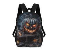 sinyumoney Spooky Halloween Pumpkin Mochila Escolar Infantil Impresa En 3D Para Niños, Mochilas De Viaje, Bolsas Para Libros Para Niños Estudiantes De Primaria 17inch