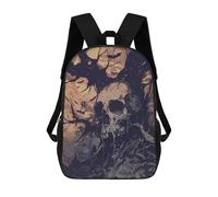 sinyumoney Spooky Skull Halloween Mochila Escolar Infantil Impresa En 3D Para Niños, Mochila De Viaje De Alta Capacidad, Bolsas Para Libros, Mochila Escolar Infantil 17inch