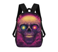sinyumoney Spooky Skulls Halloween Decorations Mochila Escolar/para Ordenador Portátil Para Colegio/trabajo/viajes Para Camping, Aventuras Al Aire Libre Y Viajes Diarios 17inch