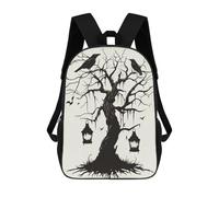 sinyumoney Spooky Tree Silhouette Mochila Infantil, Mochila Escolar Infantil, Mochilas Escolares Impresas En 3D Para Niños Y Estudiantes Adolescentes 17inch
