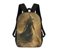 sinyumoney Spooky Witch in Forest Mochila Escolar Grande Resistente Al Agua Para Portátil Para Niñas Y Adolescentes 17inch