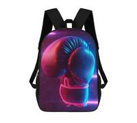 sinyumoney Sport Neon Boxing Glove Mochila Infantil, Mochila Escolar Para Niños Y Adolescentes, Mochila De Viaje, Mochila Escolar, Mochila Para Libros 17inch