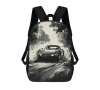 sinyumoney Sports Car Drifting Mochila Infantil Para Niñas, Mochila Escolar 3D, Mochila Para Niños Pequeños, Mochila Informal De Día, Mochila Escolar De Moda 17inch
