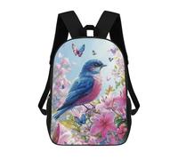 sinyumoney Spring Blossom Birds Butterfly Art Print Mochila Escolar Para El Trabajo, Negocios, Universidad, Escuela Para Hombres/mujeres 17inch