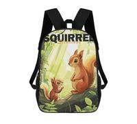 sinyumoney Squirrel Family in Forest Mochila Escolar Infantil Impresa En 3D Para Niños, Mochilas De Viaje, Bolsas Para Libros, Mochila Escolar Infantil 17inch