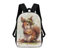 sinyumoney Squirrel Flower Mochila Escolar Impresa En 3D Para Niños Y Niñas, Mochila Para Portátil Para Niños/estudiantes/adultos 17inch