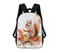 sinyumoney Squirrel in Autumn Leaves Mochila Infantil Escolar Para Niños Con Estampado 3D De Dibujos Animados, Mochila Escolar Para Estudiantes, Mochila Para Portátil Para Niños Y Niñas 17inch
