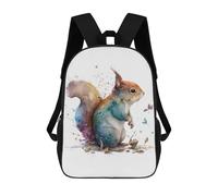 sinyumoney Squirrel in Watercolor 17inch Mochilas Escolares Impresas En 3D, Mochilas Escolares De Moda Para Niños De Primaria Y Secundaria
