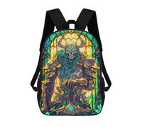 sinyumoney Squirrel Watercolor mochilas escolares para niños, bolsa de escuela impresa en 3D para niños, estudiantes de primaria y universidad, Dark Overlord, 17"