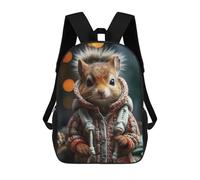 sinyumoney Squirrels Festive Flick Mochila, Mochila Escolar Impresa En 3D, Bolsa Para El Almuerzo Escolar, Mochila De Viaje, Mochila Para Amigos, Mochila Escolar Para Niñas Y Niños 17inch