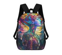 sinyumoney Stained Glass Figure Mochilas Para Niños Mochila Escolar Mochila Escolar Impresa En 3D Para Niños Estudiantes De Primaria Y Secundaria 17inch
