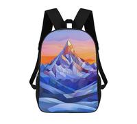 sinyumoney Stained Glass Mountain Mochila Escolar Para Niñas Y Niños, Mochilas De Gran Capacidad, Mochilas Ligeras Para Niños Y Estudiantes 17inch