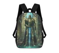 sinyumoney Stained Glass Paladin Mochilas Impresas En 3D Para Niños, Mochila Escolar, Mochila Informal Para Exteriores, Mochila Informal De Moda Para Niños, Lindas Bolsas De Viaje 17inch