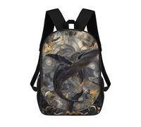 sinyumoney Stained Glass Whale Mochila Escolar Para Niñas Mochila Impermeable Mochila Informal De Día Mochila Ligera Para Niño Y Niña Mochila Escolar 17inch