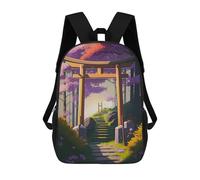 sinyumoney Stairs And Torii Gate Mochila Escolar Mochilas Escolares Para Niñas Y Niños Mochila Con Bolsillo Mochila Escolar De Moda Mochila Infantil 17inch
