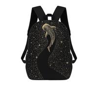 sinyumoney Star Eater Dark GOLD Mochila Escolar Infantil Impresa En 3D, Mochila Informal De Moda Para Niños, Mochila De Viaje De Alta Capacidad Para Libros Para Niños 17inch