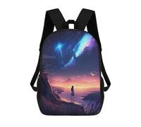sinyumoney Stargazing Anime Girl Mochilas Para Niños Mochila Escolar Mochila Escolar Impresa En 3D Para Niños Estudiantes De Primaria Y Secundaria 17inch