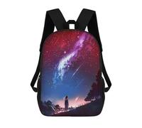 sinyumoney Starry Galaxy Night Girl Mochila Escolar Infantil Estampada Para Adultos Y Niños, Mochila De Viaje Para El Día A Día 17inch