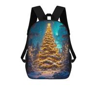 sinyumoney Starry Night Christmas Tree Mochila Escolar Impresa En 3D Para Niños, Mochila Escolar Informal De Moda Para Viajes Para Niños Y Estudiantes 17inch