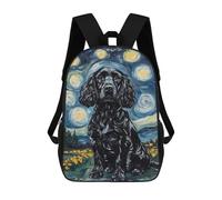 sinyumoney Starry Night Cocker Spaniel Art Print-5 Mochila Escolar Ligera Mochila Escolar De Día Mochila Para Libros Para La Universidad Para Acampar Aventuras Al Aire Libre Y Viajes Diarios 17inch