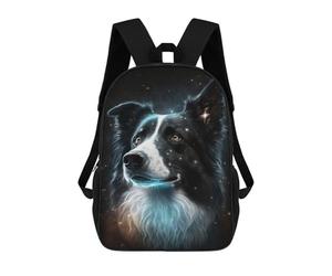 sinyumoney Starry Night Dog Portrait -1 Mochila Escolar Grande Y Ligera, Mochila Informal Para El Campus, Actividades Al Aire Libre, Viajes Y Deportes 17inch