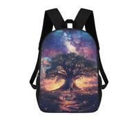 sinyumoney Starry Night Tree Mochilas Infantiles Impresas En 3D, Mochilas De Moda Informales, Mochilas De Viaje Bonitas, Mochilas Informales Para Exteriores Para Niños Y Niñas 17inch