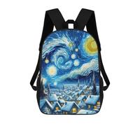 sinyumoney Starry Night Winter Santa Mochilas Mochilas Infantiles Mochila Escolar Mochila Escolar Infantil Impresa En 3D Mochilas De Viaje De Moda Para Niños De Primaria Y Secundaria 17inch