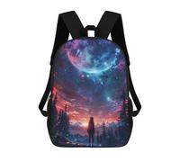 sinyumoney Starry Nights Embrace Mochila Escolar Para Niños, Mochila Escolar De Gran Capacidad Para Niños, Mochila Escolar 3D, Regalos Para Niños 17inch