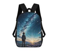 sinyumoney Starry Sky Sunrise Mochila Escolar Infantil Impresa En 3D Mochila De Viaje De Alta Capacidad Bolsas Para Libros Mochila Infantil 17inch