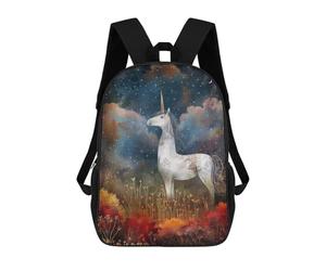 sinyumoney Starry Unicorn Mochila Escolar Para Niñas 17inch Mochila Informal Ligera Para Niños Y Niñas, Ideal Para Estudiantes De Secundaria