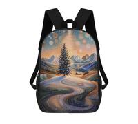 sinyumoney Starry Winter Tree in Pointillist Style Mochila Escolar, Mochila De Negocios Para Portátil, Mochila Unisex Informal Para Adolescentes, Niños, Mujeres Y Hombres 17inch