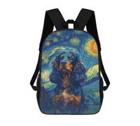 sinyumoney Starrynight Cocker Spaniel Mochila Escolar, Mochila Para Portátil, Mochila Para Adolescentes, Niñas, Niños, Mujeres Y Hombres 17inch