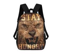 sinyumoney Stay Hungry Lion Hustle Mochilas Escolares, Bolsos De Negocios, Bolsos Para Portátiles Resistentes Para Hombres, Mujeres Y Adolescentes 17inch