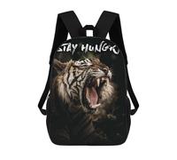sinyumoney Stay Hungry Tiger Mochila Escolar, Mochila De Viaje, Mochila Universitaria, Mochilas Para El Campus, Actividades Al Aire Libre, Viajes Y Deportes 17inch