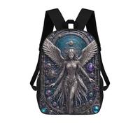 sinyumoney Steampunk Angel Chronicles Mochila Infantil De 17 Pulgadas, Mochila Escolar Con Estampado 3D De Dibujos Animados Para Niños Y Adolescentes.