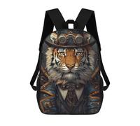 sinyumoney Steampunk Animal Tiger Mochila Infantil De Moda Divertida Mochila Escolar Para Niños Y Adolescentes Con Impresión 3D Para Niños 17inch
