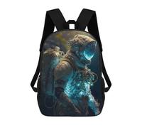 sinyumoney Steampunk Astronaut in Space Mochilas Infantiles Escolares Impresas En 3D, Mochilas Para Niños, Mochilas De Viaje Para Niños Y Niñas, Mochilas Escolares Para Niños 17inch
