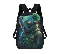 sinyumoney Steampunk Bear Portrait-2 Mochila Infantil Para Niñas, Mochila Escolar 3D, Mochila Para Niños Pequeños, Mochila Informal De Día, Mochila Escolar De Moda 17inch