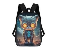 sinyumoney Steampunk Cat Adventure Mochila Infantil, Mochila Escolar Infantil, Mochilas Escolares Impresas En 3D Para Niños Y Estudiantes Adolescentes 17inch