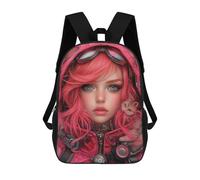 sinyumoney Steampunk Cat Hoodie with Goggles Mochila Escolar Infantil Impresa En 3D Para Niños, Mochila De Viaje De Alta Capacidad, Mochilas Para Libros De 17 Pulgadas Para Niños