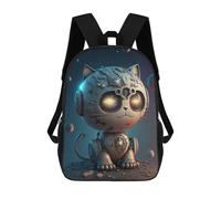 sinyumoney Steampunk Cat in Space-2 Mochila Infantil Para Niñas Y Niños, Mochila De Día, Escuela Primaria, Perfecta Para La Vuelta Al Cole O Educación Física, Regalos Y Viajes 17inch