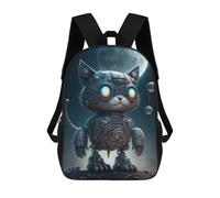 sinyumoney Steampunk Cat in Space Mochila Escolar Impresa En 3D Mochilas Informales Para Niños Mochila Escolar Impresa En 3D Para Niños De Primaria Y Secundaria 17inch