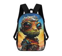 sinyumoney Steampunk Chameleon Art Print-1 17inch Mochila Escolar Impresa En 3D Para Niños, Mochila Escolar Informal De Moda, Mochilas De Viaje Para Niños Y Estudiantes.