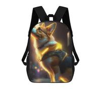 sinyumoney Steampunk Corgi Dog Mochila Escolar Impresa En 3D Para Niños, Mochila Escolar Informal De Moda Para Viajes Para Niños Y Estudiantes 17inch