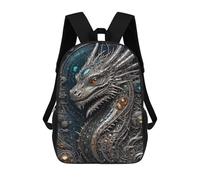 sinyumoney Steampunk Galactic Dragon Mochila Escolar De 17 Pulgadas Para Adolescentes, Con Estampado 3D, Ajustable Y Con Bolsillos, Ideal Para Niños, Niñas Y Estudiantes.