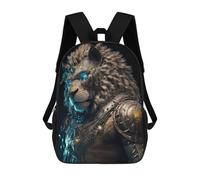 sinyumoney Steampunk Lion Armor Mochila De Negocios Para Portátil, Mochila Unisex Informal Para Hombre/mujer 17inch