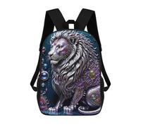 sinyumoney Steampunk Metal Lion Mochila De Negocios Resistente Para Portátil Para La Escuela/trabajo/viajes 17inch